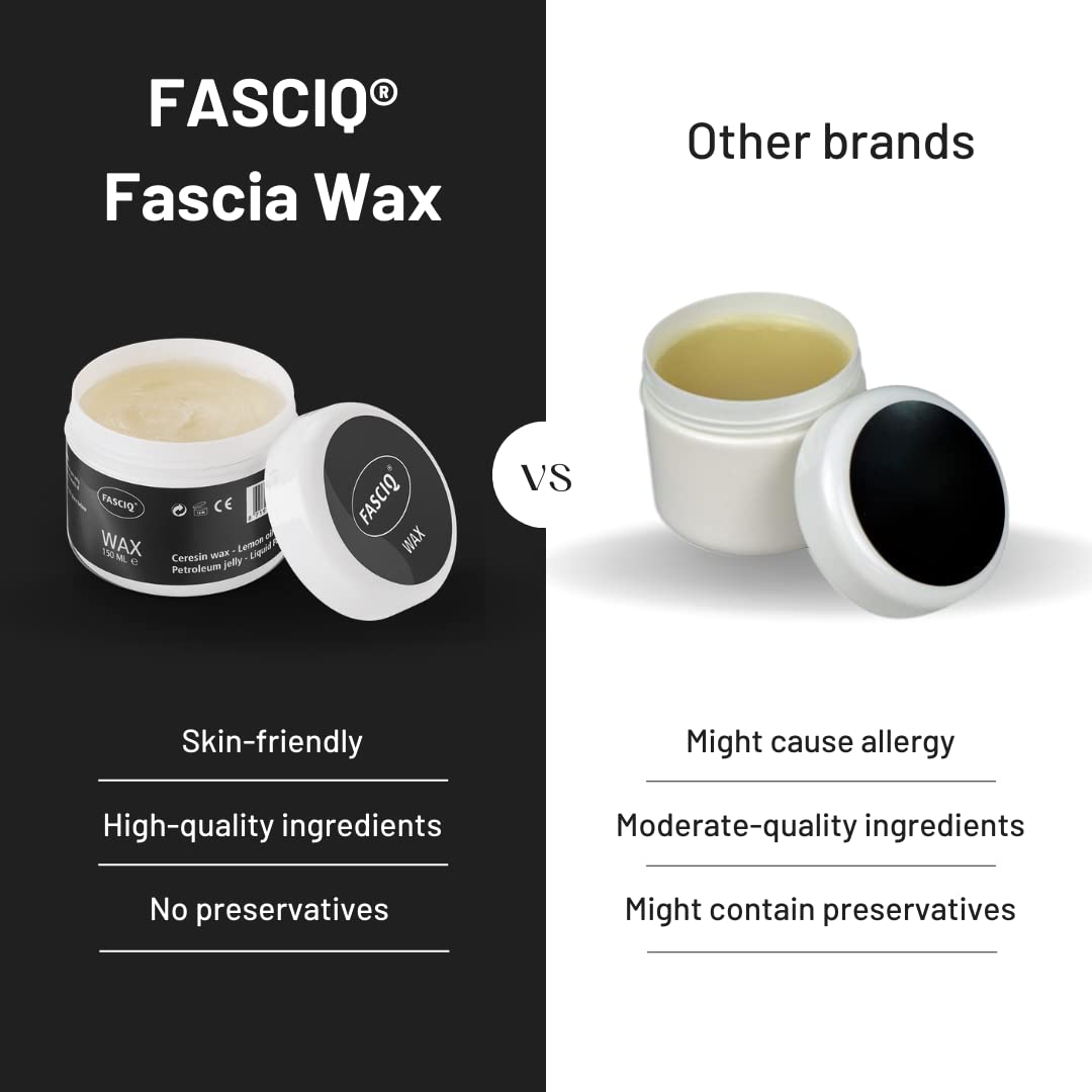 FASCIQ Fascia Wax | 150 ml | 100% Natural Emollient for IASTM & Massage | Made in Germany