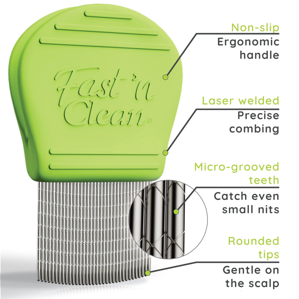 Fast 'n Clean - Lice Comb Reinvented | Self-Cleaning Lice Comb