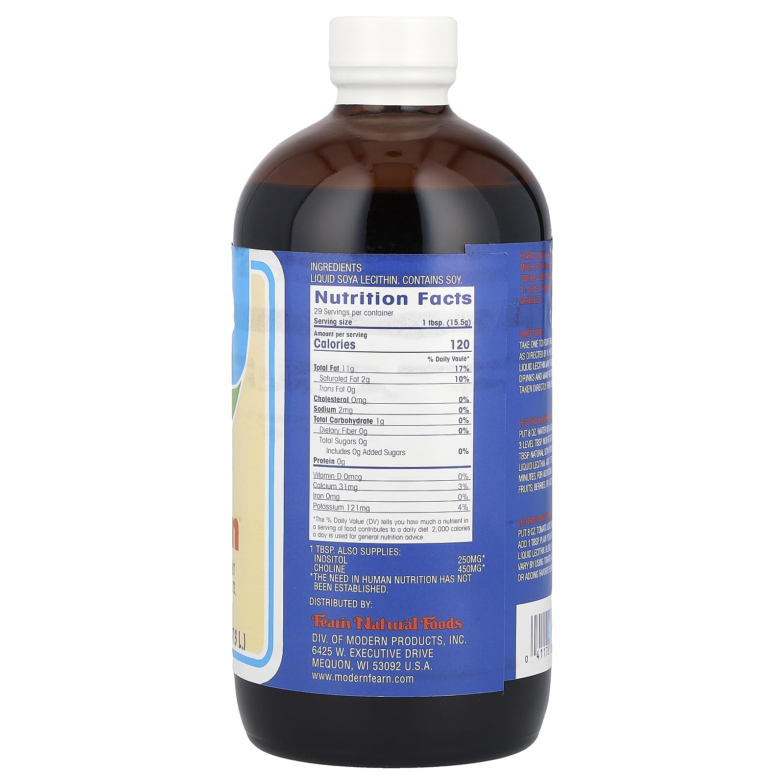Fearn Liquid Lecithin - 16 Fl Oz