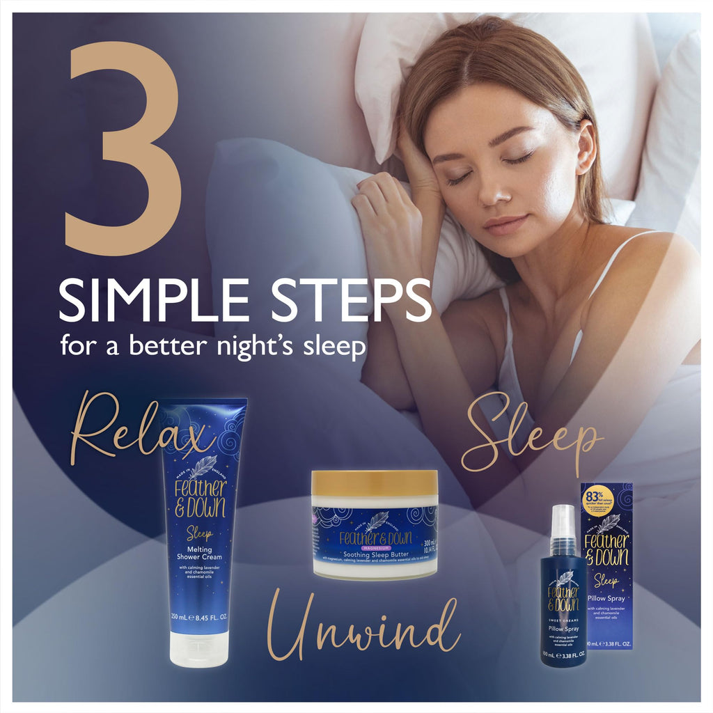Feather & Down Magnesium Sleep Butter 300ml | Calming Lavender & Chamomile
