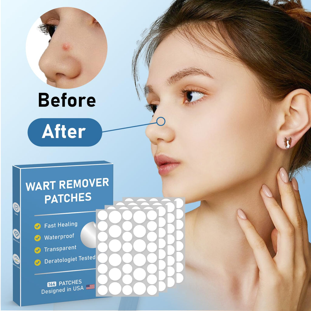 FEDOLOY Wart Remover Patches – Waterproof Hydrocolloid Skin Care Stickers for All Skin Types
