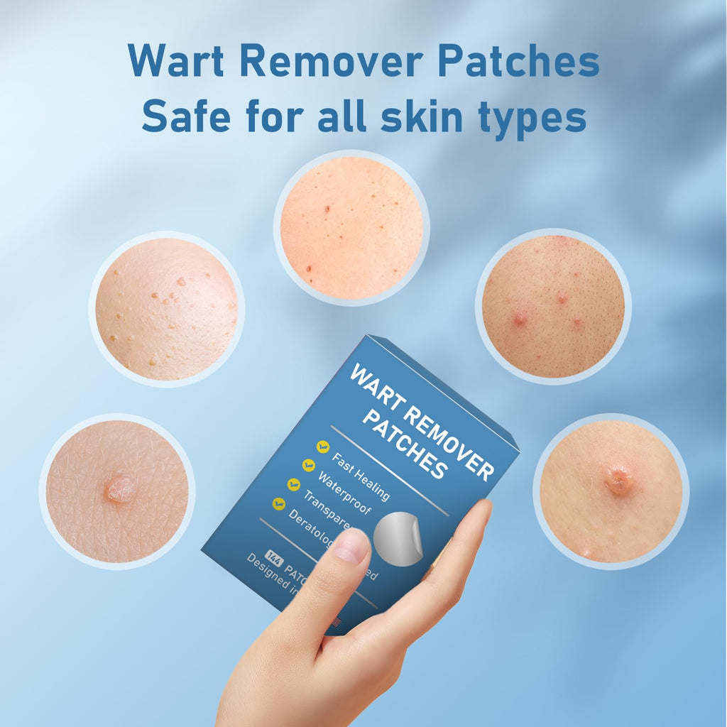 FEDOLOY Wart Remover Patches – Waterproof Hydrocolloid Skin Care Stickers for All Skin Types