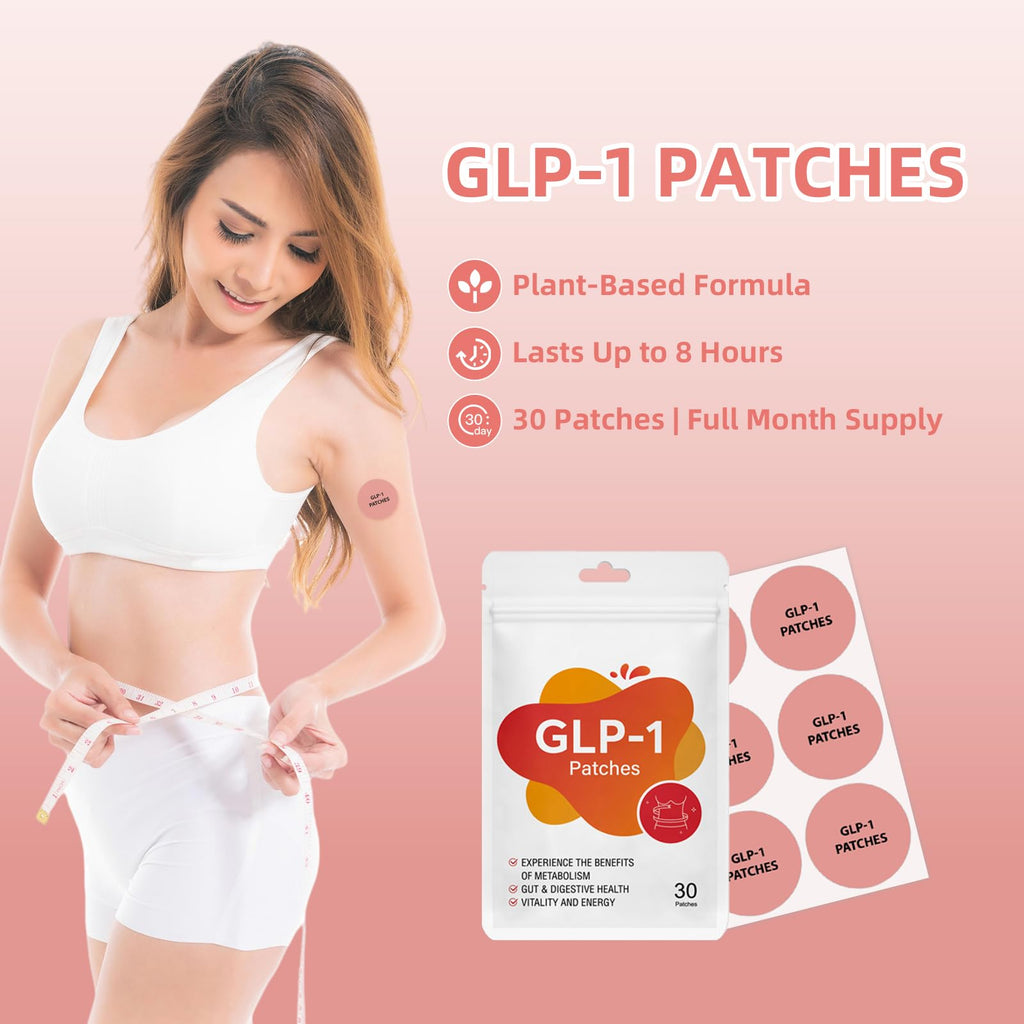 Fekux GLP 1 Patches for Women & Men | Plant-Based Formula | Easy & Effect to Use | 30 Day Supply
