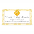 Femallay Organic Vaginal Melts – Pineapple – 100% Natural Relief for Dryness, Odor & Daily Feminine Discomfort – 14 Count + Applicator