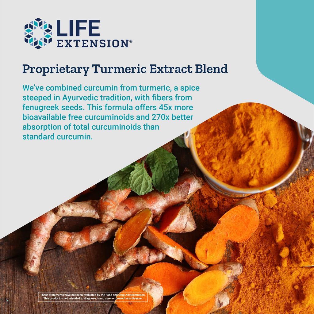Life Extension Curcumin Elite Turmeric Extract, 90 Veg Capsules