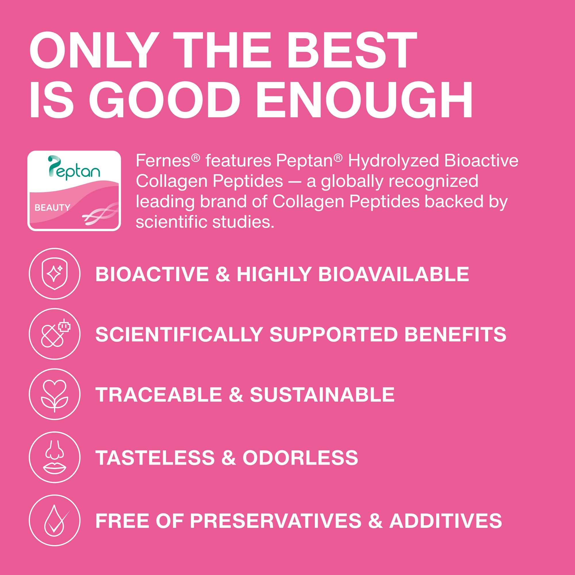 Advanced Collagen Peptides for Women – Grass-Fed Type I & III, 10g per Scoop, Unflavored