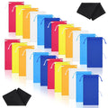 Ferraycle 100 Pcs Microfiber Pouch Cases with Cleaning Cloths – 6 Colors