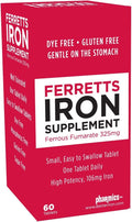 Ferretts Iron Supplement Tablets – 325 mg Iron, 3-Pack (Gluten Free)