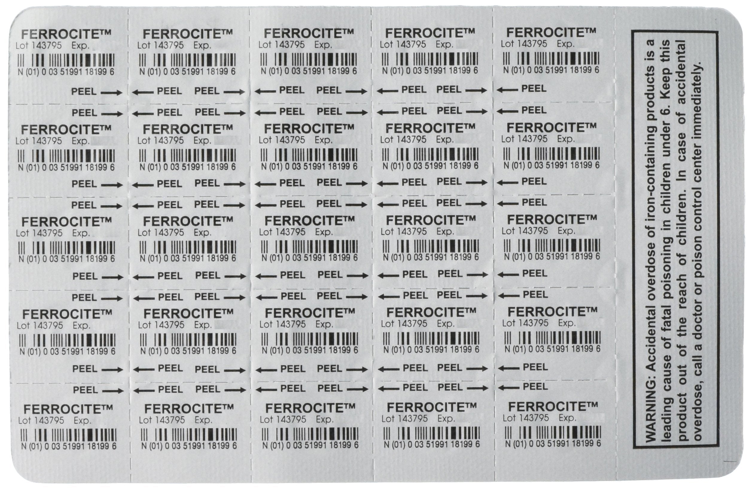 Ferrocite Tablets 100ct – Compare to Hemocyte (324mg) Iron Supplement