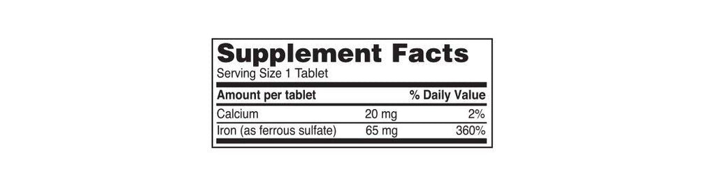 Ferrous Sulfate 325mg Iron Supplement (2-Pack) – 100 Tablets per Bottle | Iron Pills