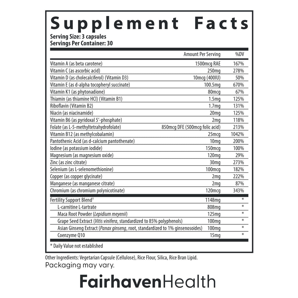 FertilAid for Men - Count & Motility Support (90 Capsules)