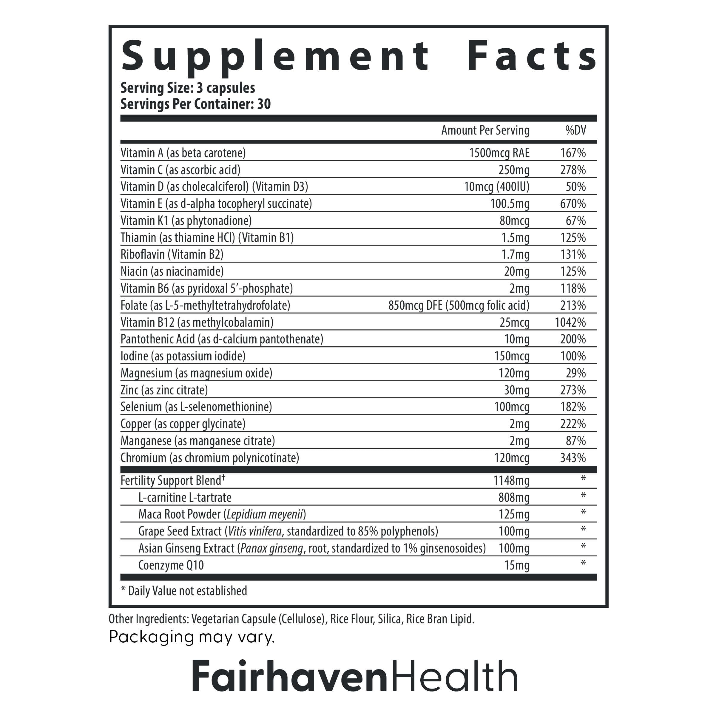 FertilAid for Men - Count & Motility Support (90 Capsules)