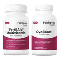 FertilAid for Women & Ovaboost Combo – Fertility Supplements (Ovulation & Egg Quality)