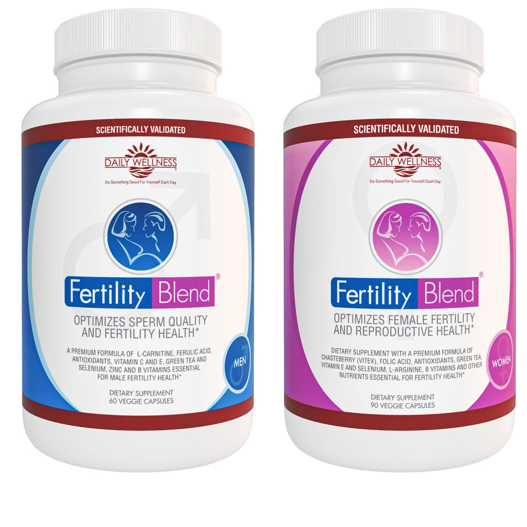 Fertility Blend for Men & Women – One Month Supply (60 & 90 Tablets) | The Daily Wellness Co.