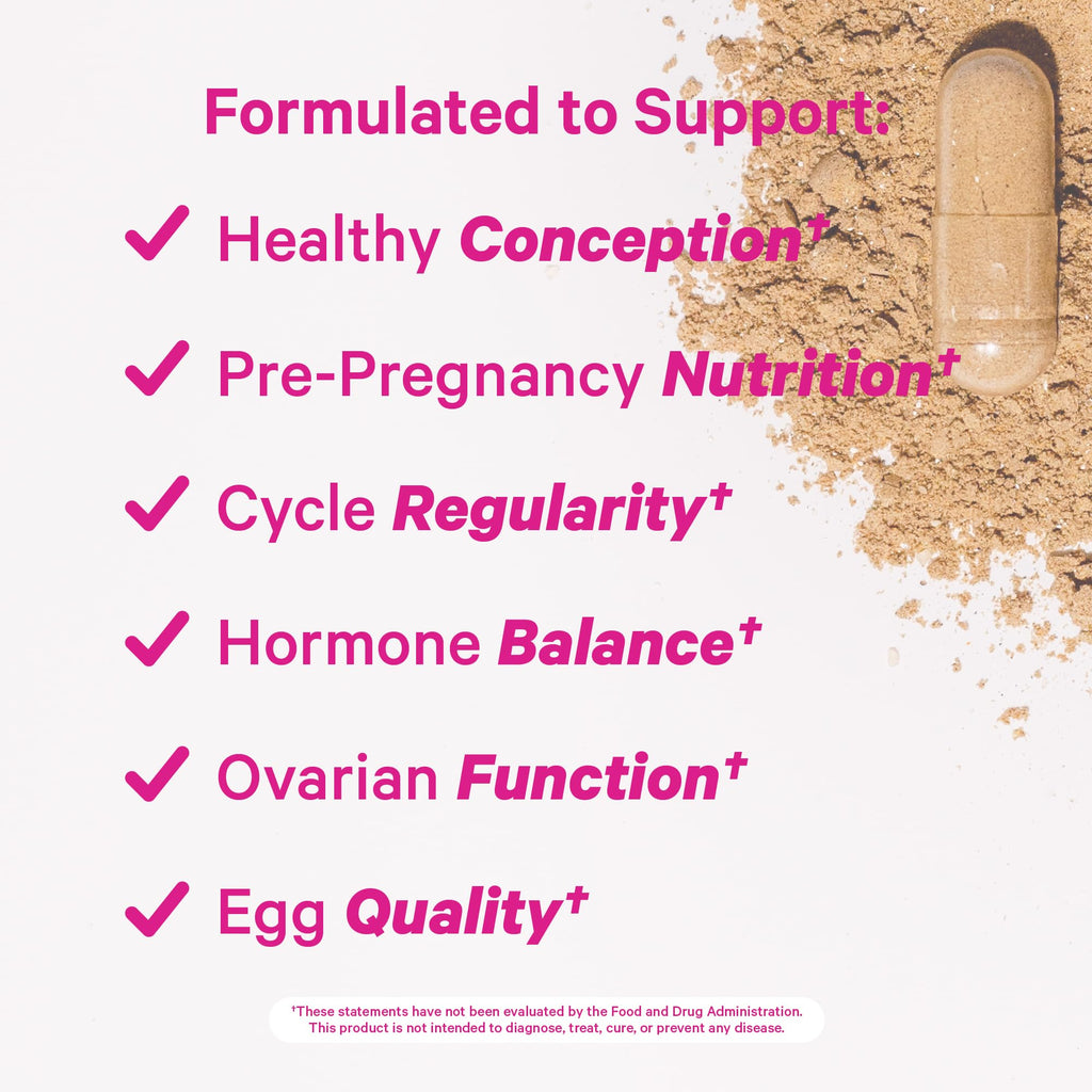 Pink Stork Fertility Bundle for Women – Conception Tea + Prenatal Vitamin Support with Inositol, Vitex, Folate & Ashwaganda – Supports Hormone Balance, Cycle Health & Preconception Wellness