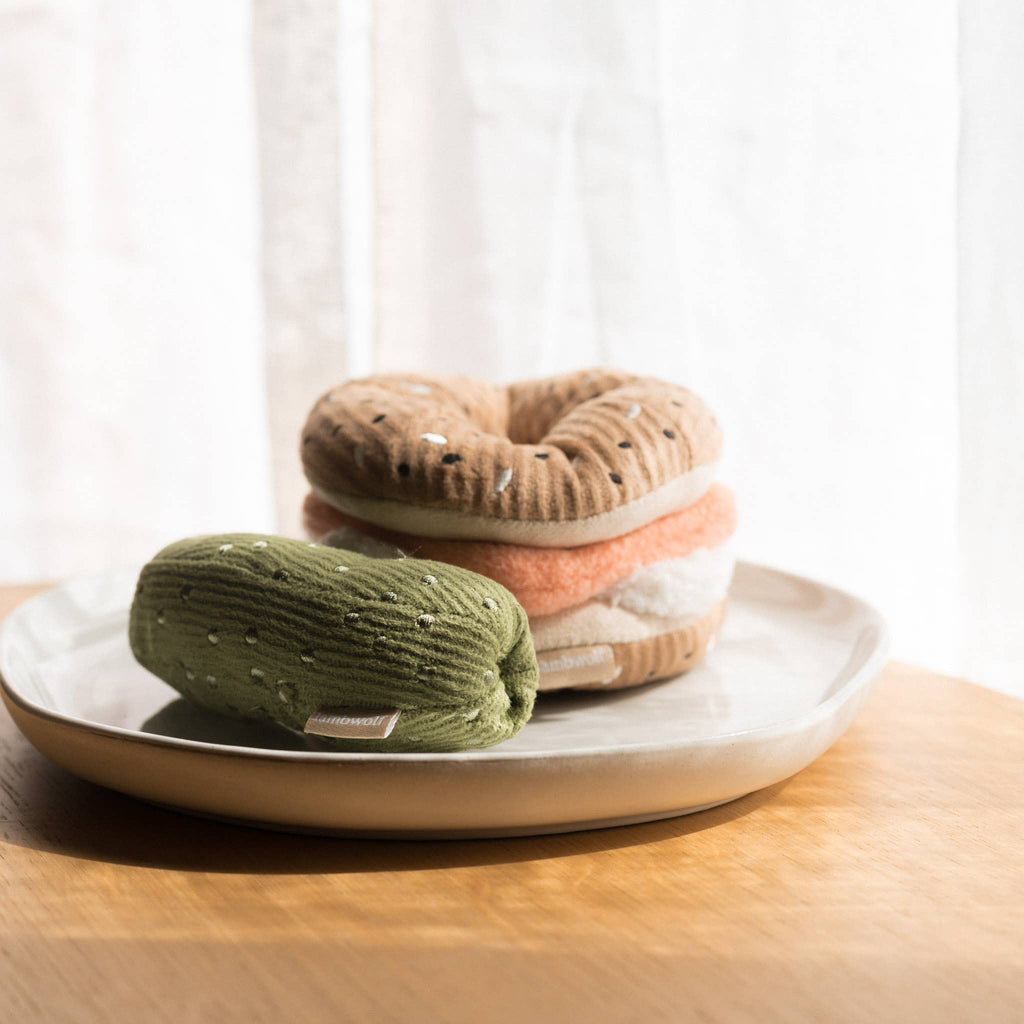 Bagel + Pickle enrichment dog toy