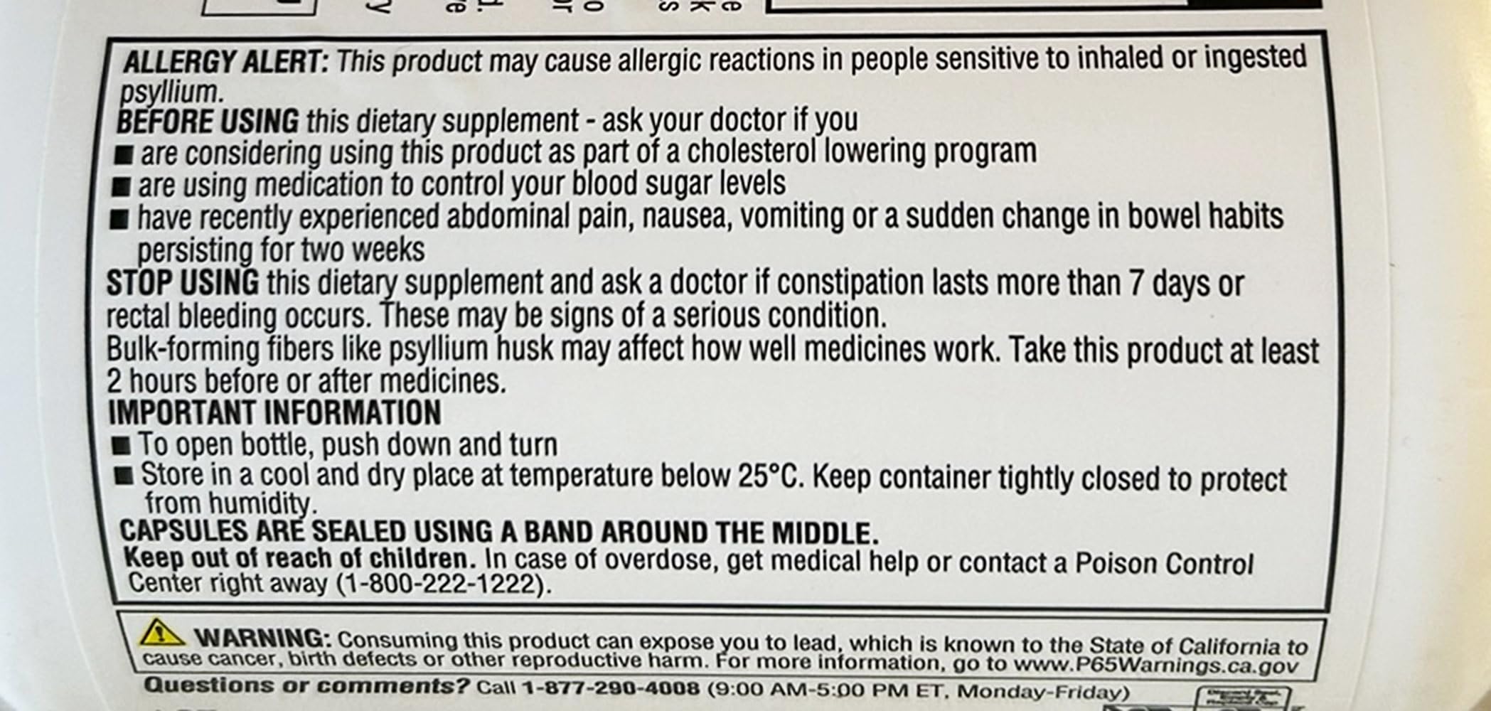 Member's Mark Fiber Capsules 2-Pack (400 Count) – Fiber Supplement