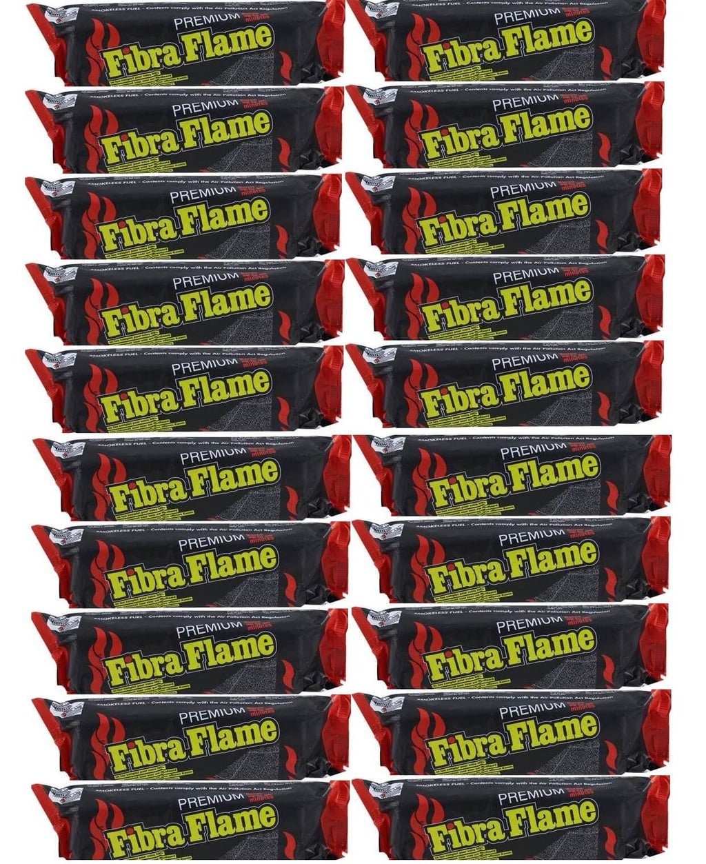 20 x Fibra Flame Fire log Premium Eco Smokeless