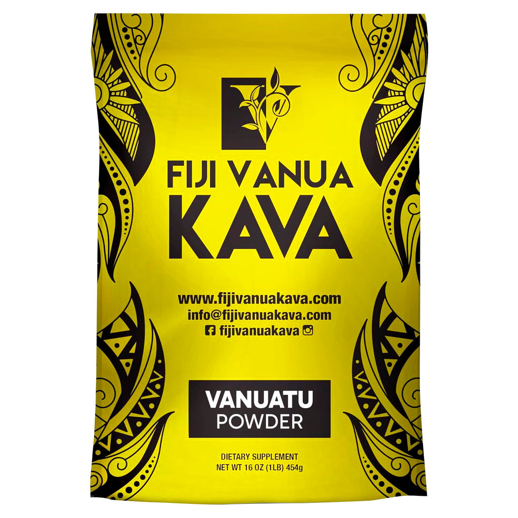 Fiji Vanua Kava Vanuatu Powder – Premium Noble Kava Root, Medium Grind, 16 oz