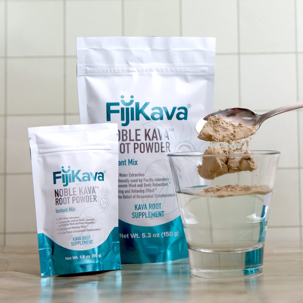 FijiKava Instant Kava Powder 500g | Premium Noble Kava Root, High Kavalactones, Easy Mix