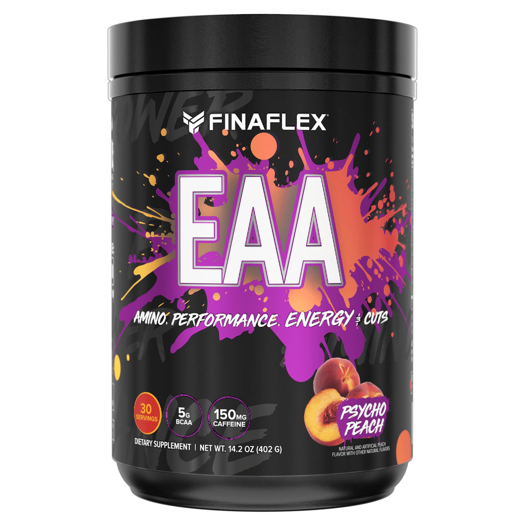 FINAFLEX EAA, Psycho Peach – 14.2 oz | Promotes Performance, Energy & Cuts