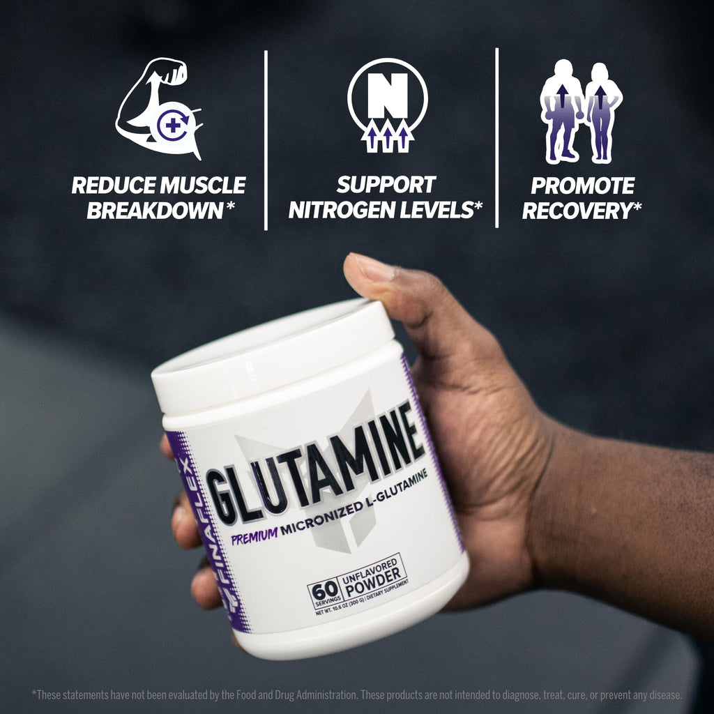 FINAFLEX Pure Glutamine, Unflavored - 1.1 lb | 100 Servings | Muscle Recovery