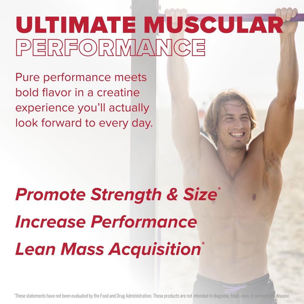 FINAFLEX Pure Creatine + CALYPSO Strawberry Lemonade 7.5 oz | 5g Creatine Monohydrate | 30 Servings