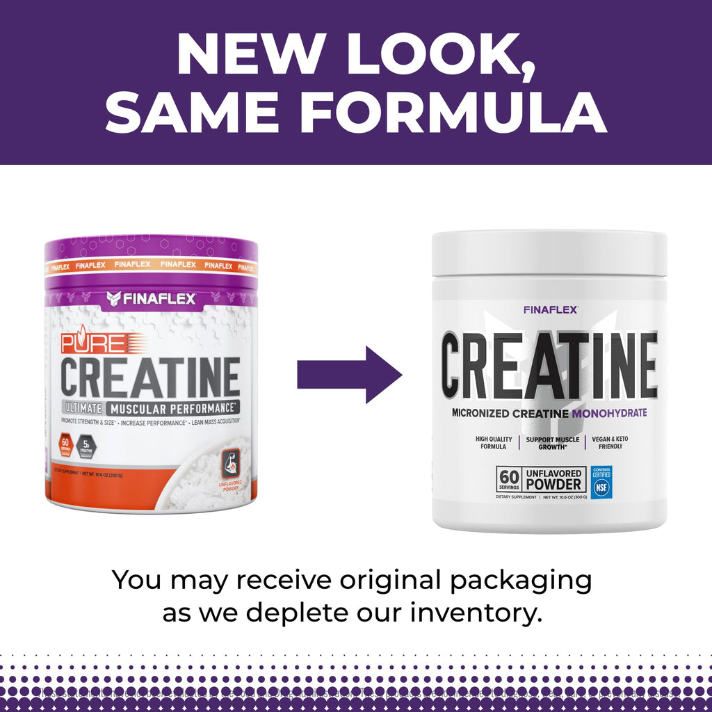 FINAFLEX Pure Creatine Unflavored - 10.6 oz (60 Servings) | NSF Certified