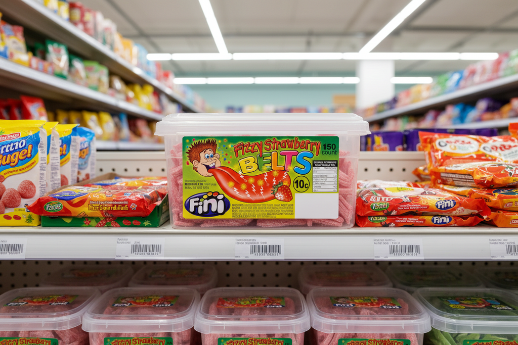 120 x Fini Fizzy Strawberry Stix 120 Counts