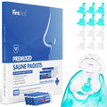 FireAnt 100 Saline Packets & 16 Silicone Pads Refills for Navage Nasal Care