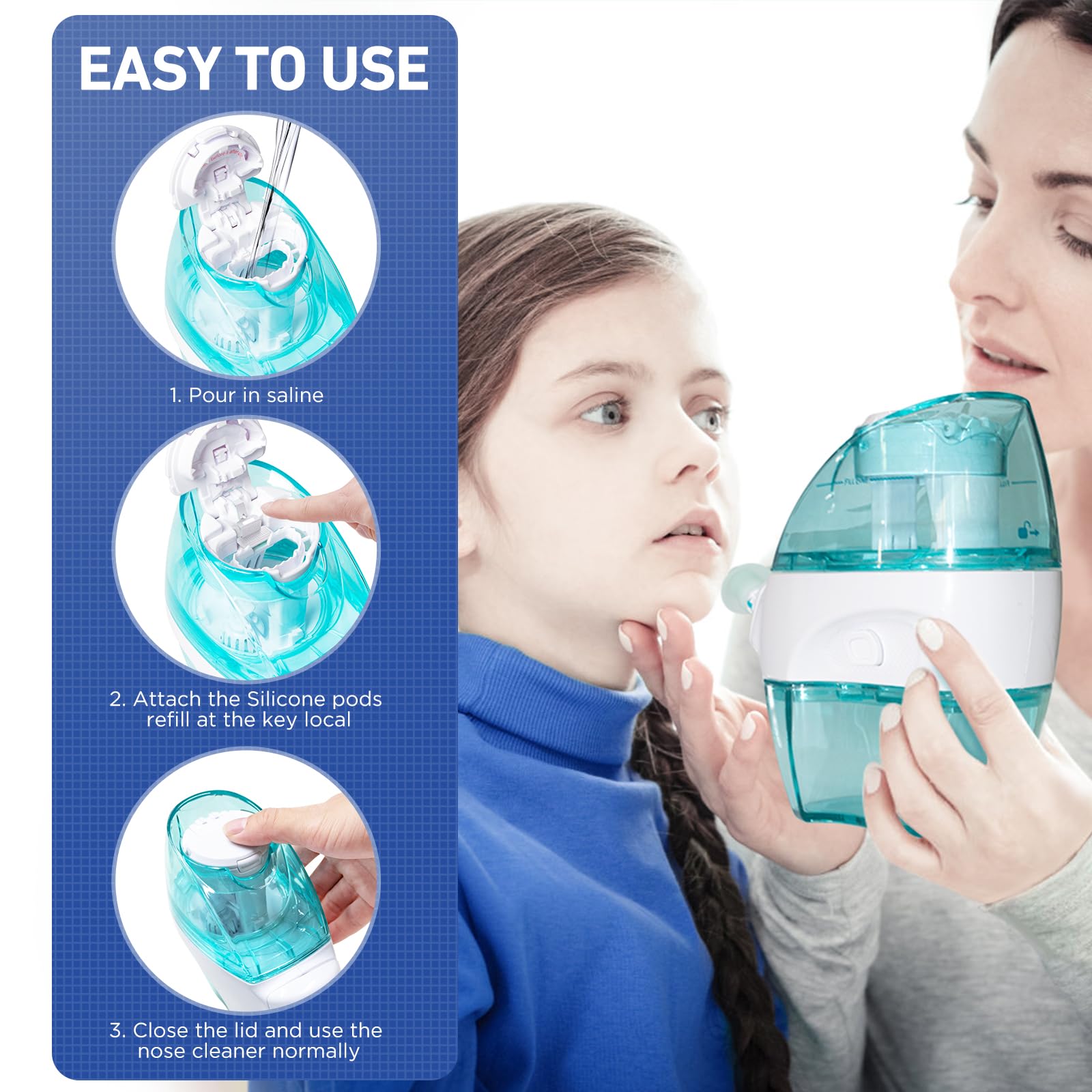FireAnt 100 Saline Packets & 16 Silicone Pods for Navage Nasal Care