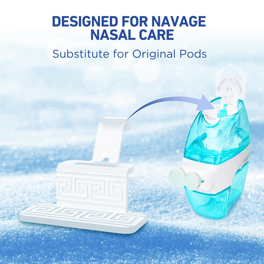 FireAnt 100 Saline Packets + 12 Reusable Silicone Pod Refills for Navage Nasal Care