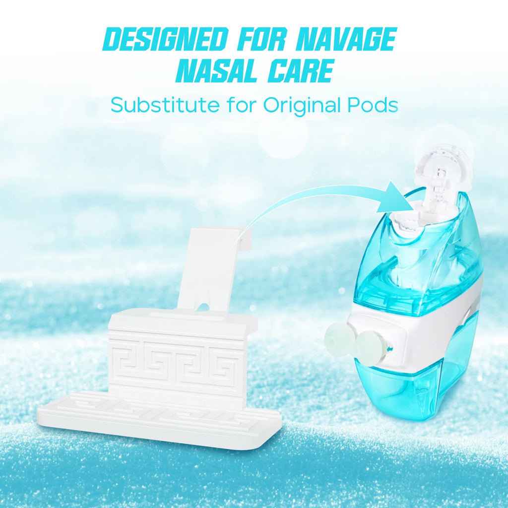 FireAnt Silicone Saline Pods Refills – Navage Compatible 16-Pack Reusable Pads