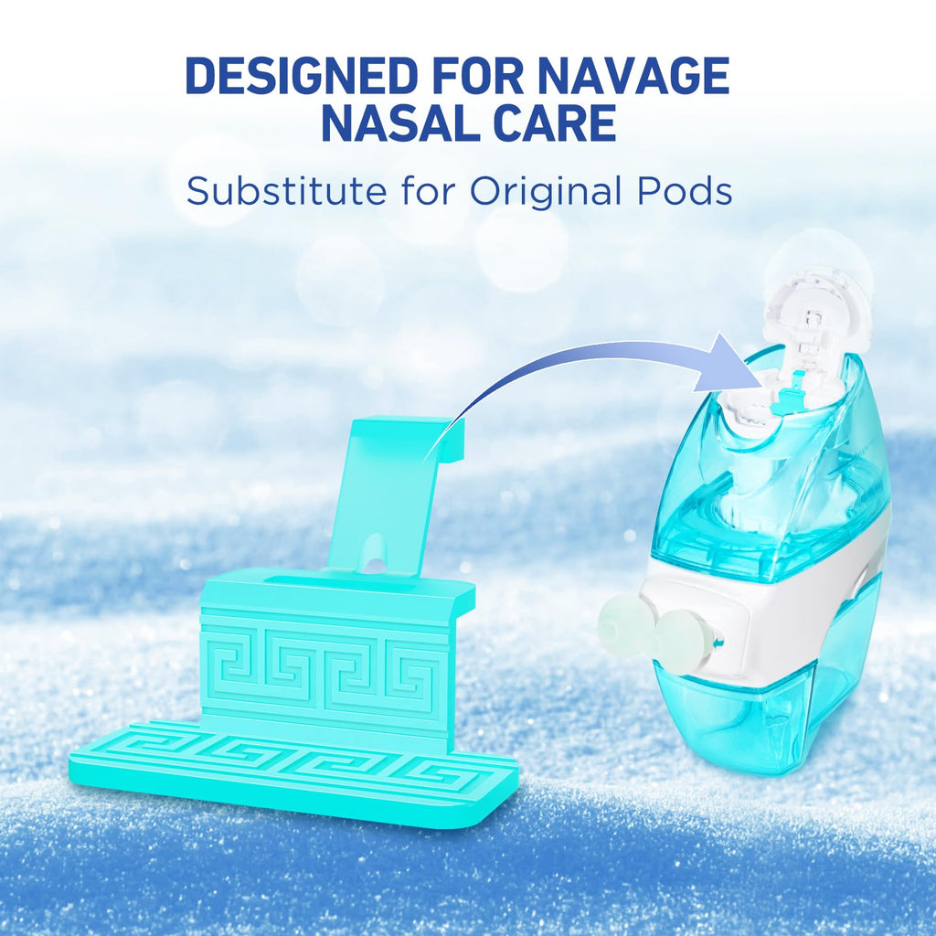 FireAnt 100 Saline Packets & 16 Silicone Pods Refills Set for Navage Nasal Care