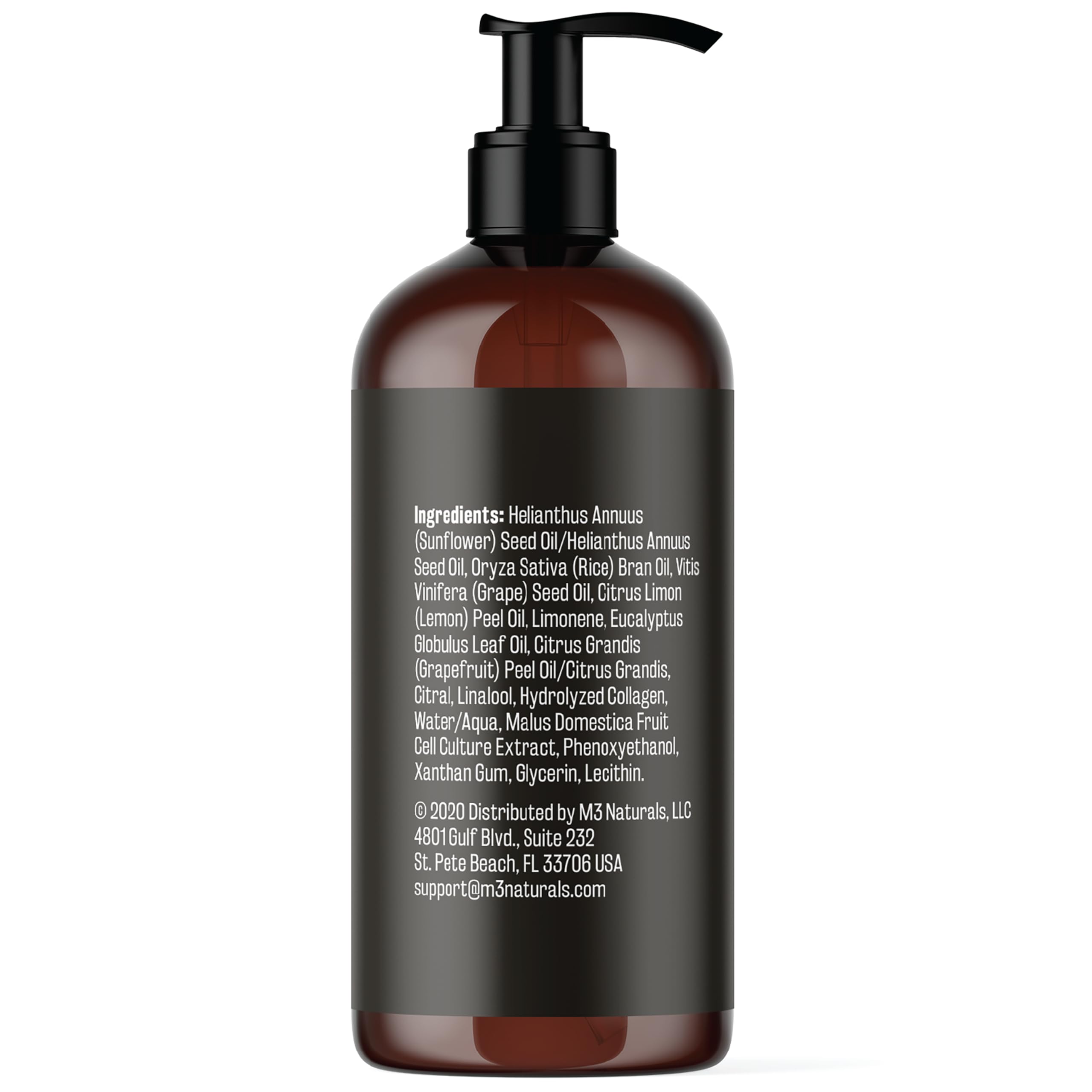 M3 Naturals Firming Body Massage Oil with Collagen & Stem Cells – 8 oz