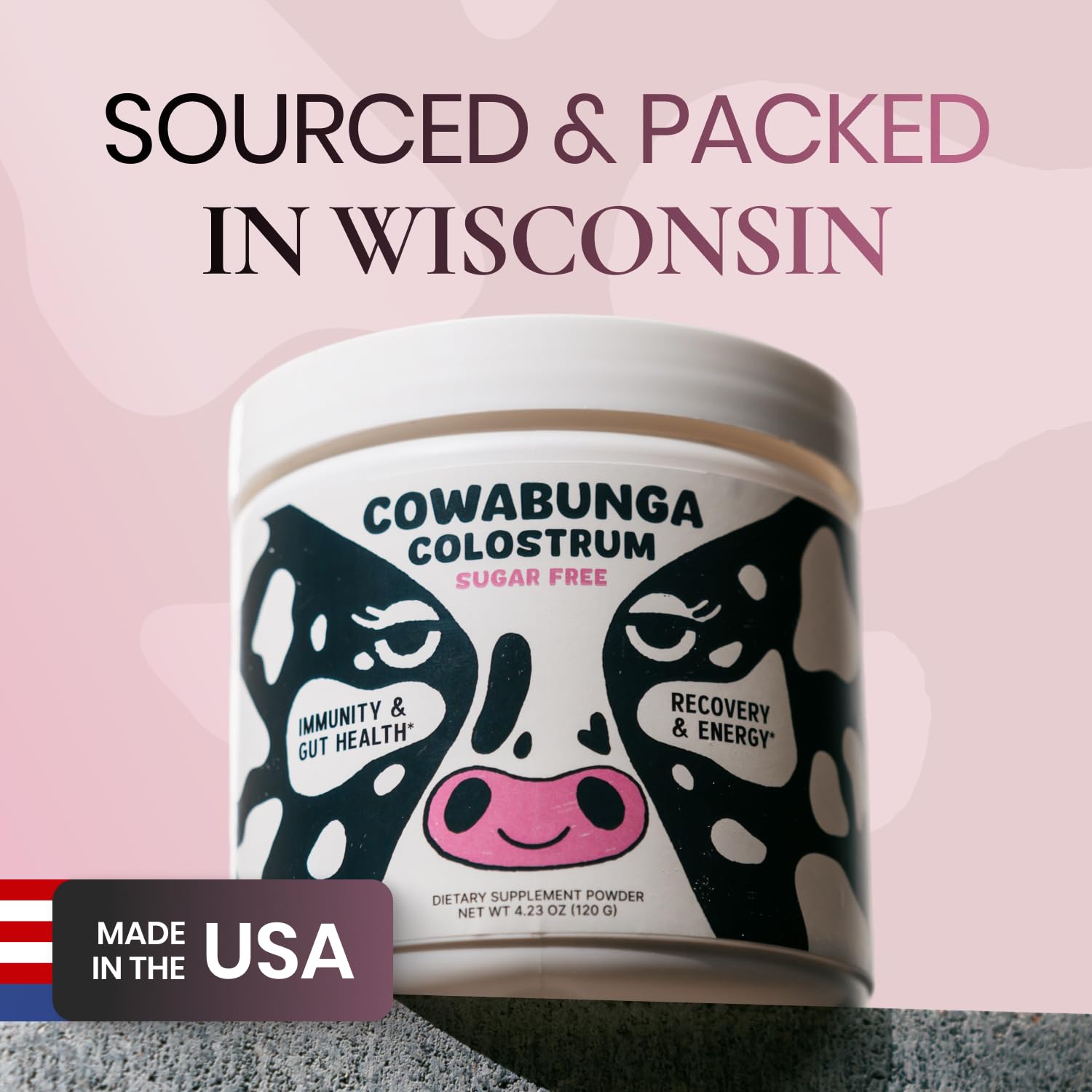 SonoHealth Cowabunga Colostrum – Premium Colostrum Powder for Immune & Gut Health (Kosher & Halal Certified)
