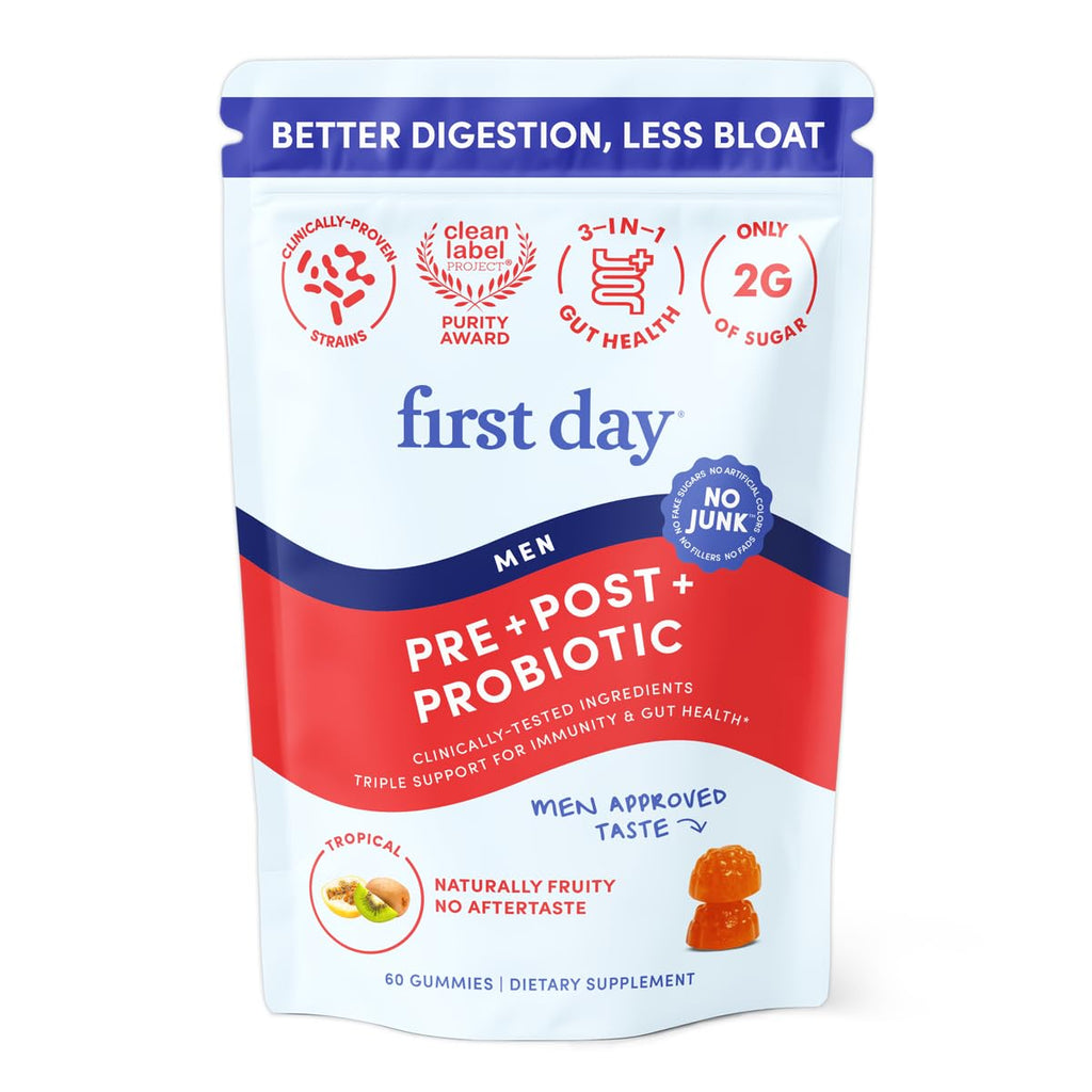 First Day 3-in-1 Probiotics for Men – Digestive, Immune & Dental Health (30-Day)