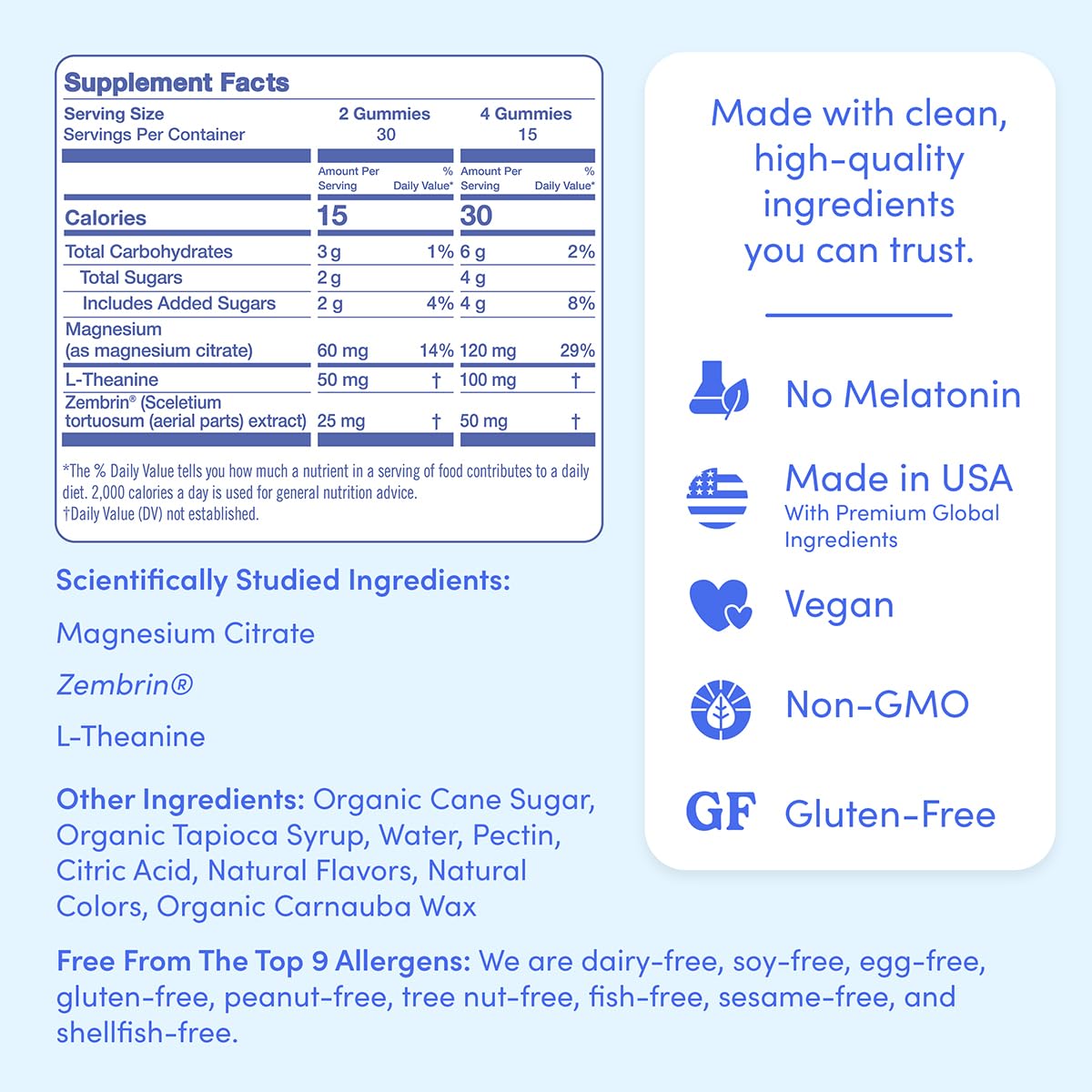 First Day Men's Nighttime Reset Magnesium Gummies – Sleep Support, Mood & Energy (No Melatonin) – 30-Day Supply