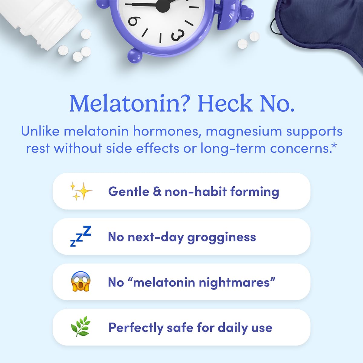 First Day Women's Nighttime Reset Calming Magnesium Gummies – Sleep Support, Calm Mood & Energy, No Melatonin – 60-Day Supply