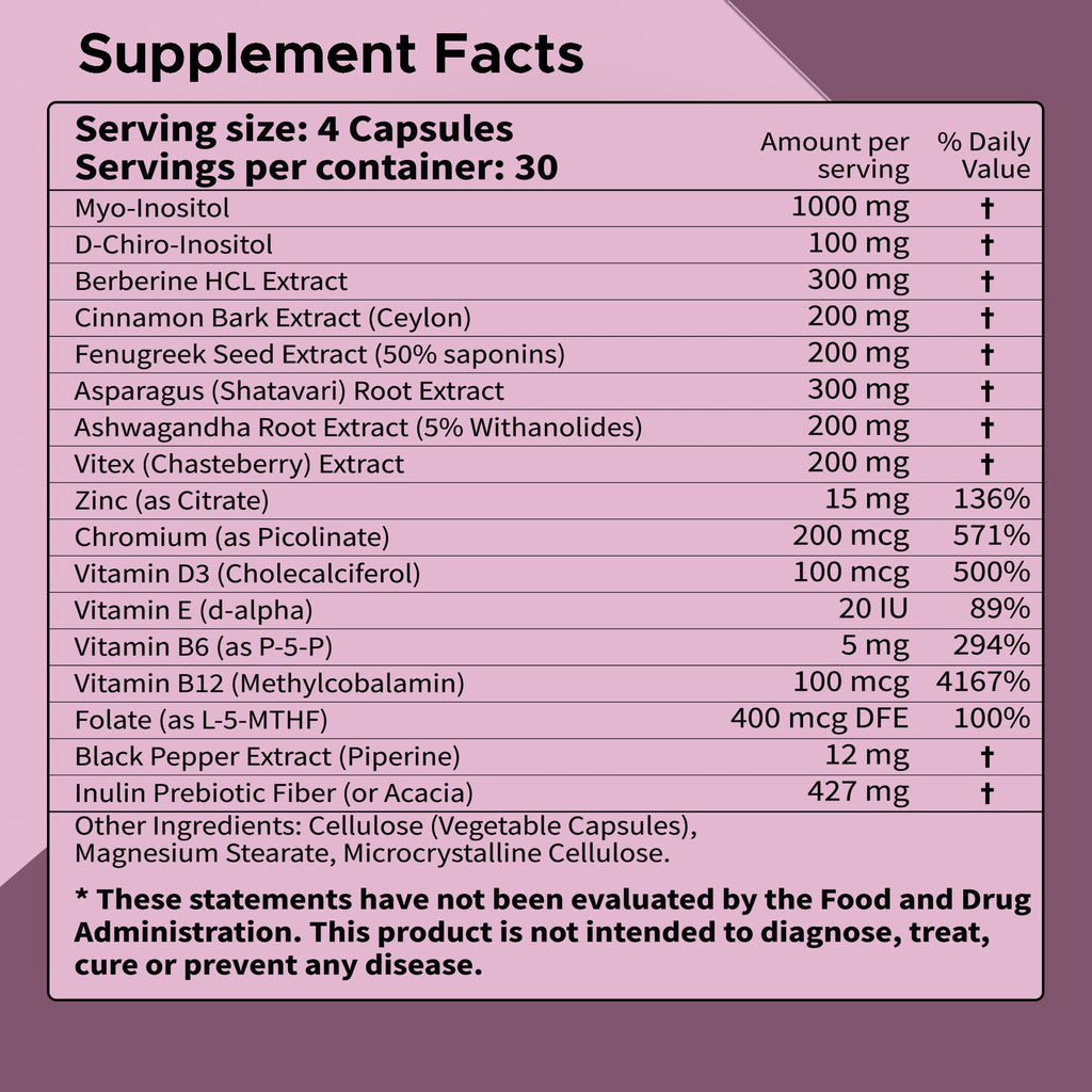FIRSTORGANIC OvaHarmony Balance+ | 2960mg - 17-in-1 | Herbal PCOD/PCOS & Menstural Cycle Support | Feminine Everyday Wellness Formula | Third-Party Tested, Vegan, Non-GMO, Gluten Free | 120 Capsules