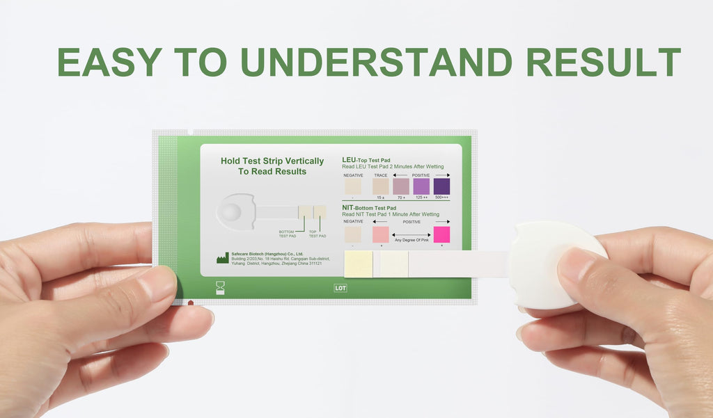 FIRSTVIEW UTI Test Strips – Leukocytes & Nitrites, 2-Minute Results (5 Pcs)