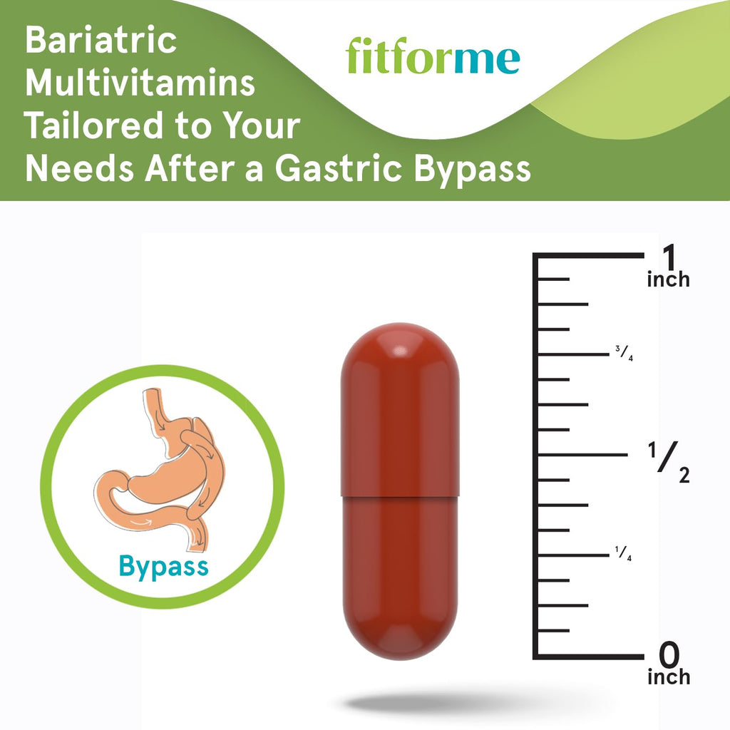 FitForMe Bariatric Multivitamins with Iron – WLS Forte One‑A‑Day for Gastric Bypass | 90‑Day Supply