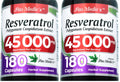 FITO MEDIC'S Lab Resveratrol 450 mg – 180 Count (Pack of 2) | 100:1 Extract