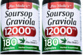 FITO MEDIC'S Lab Soursop Graviola 12000 mg Concentrate Extract - Ultra High Absorption (Pack of 2) | 180 Capsules
