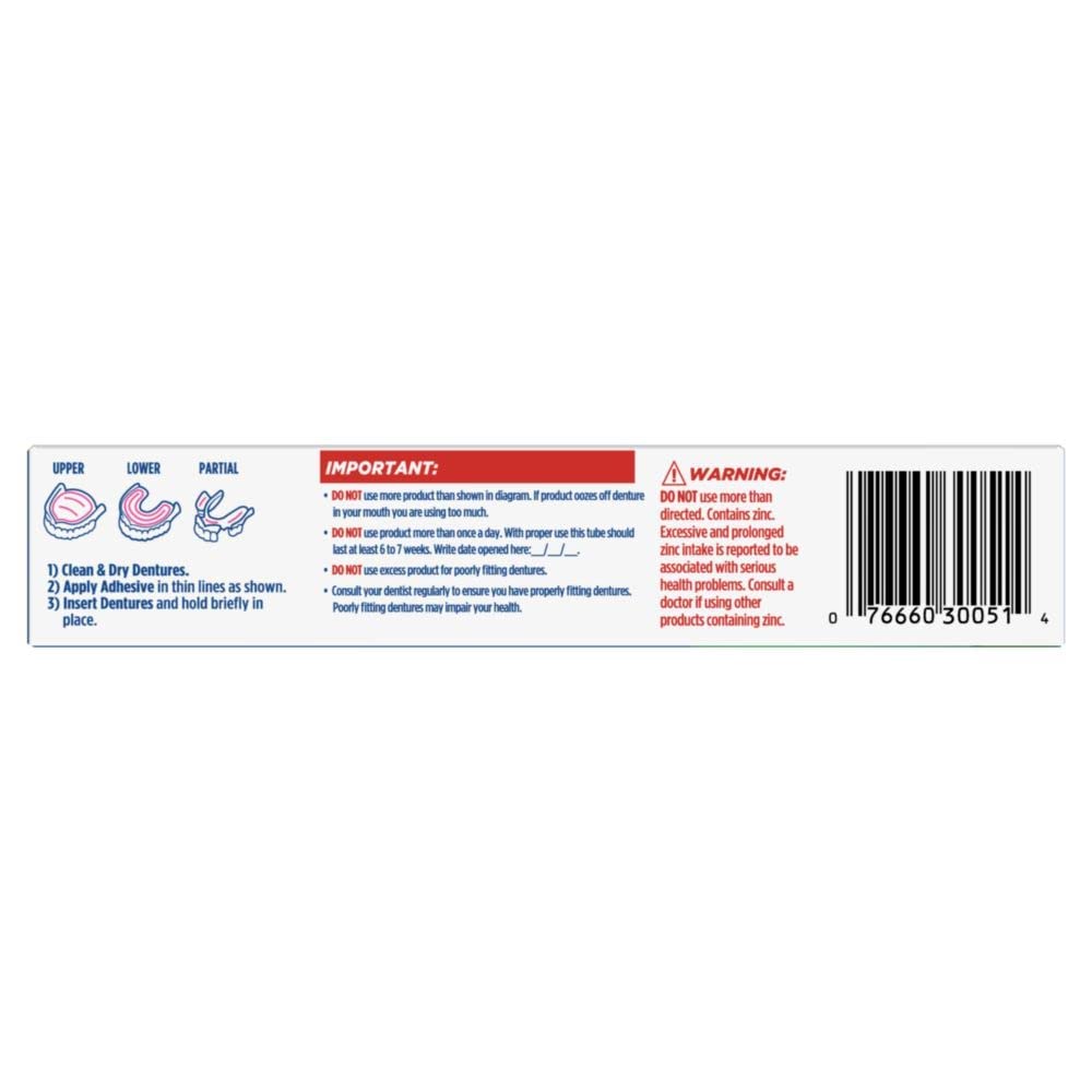 Fixodent Control Denture Adhesive Cream Plus Scope (2 oz) Pack of 8