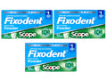 Fixodent Denture Adhesive Powder Extra Strong with Scope - 1.6 oz Pack of 3