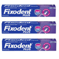 Fixodent Plus Denture Adhesive Cream 2 oz | Pack of 3 – Strong Hold & Precision Tip