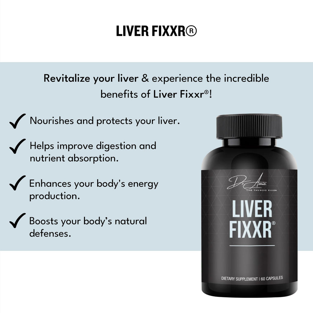 Fixxr Liver by Dr. Amie – Liver Support Supplement | 60 Capsules | 30 Day Supply