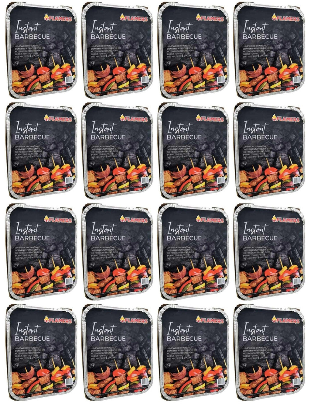 16 x Flamers Bbq Instant Charcoal