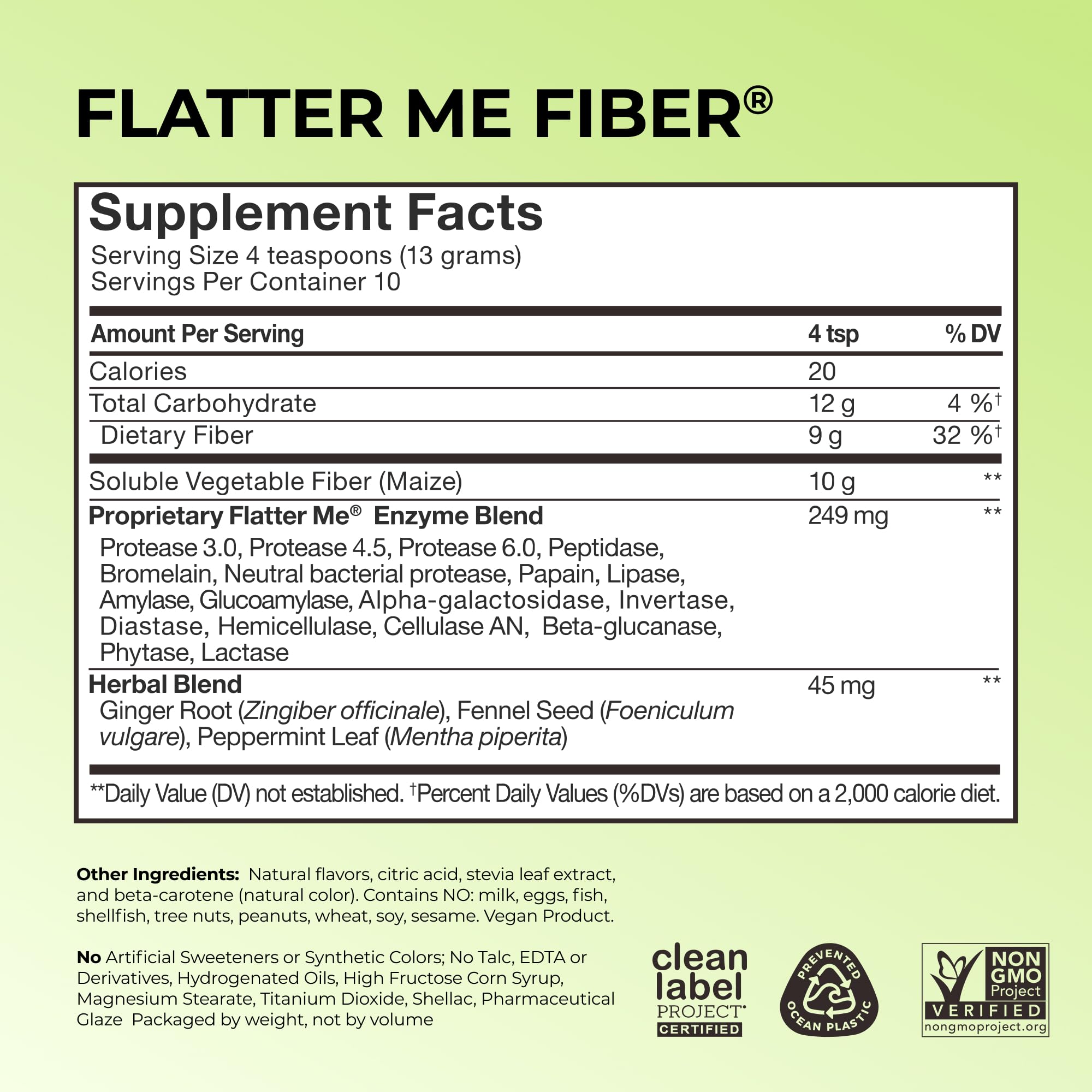 Flatter Me Fiber GLP-1 Booster - Weight Support Fiber Supplement